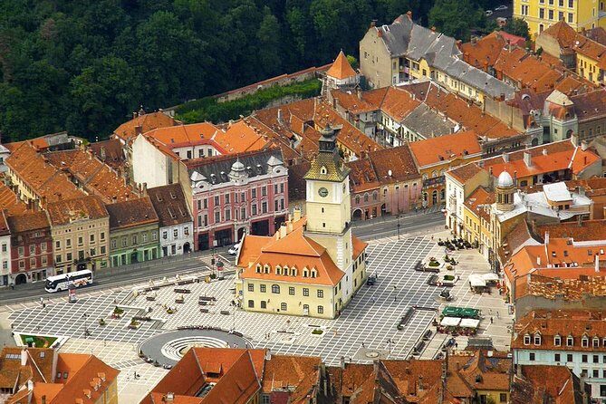 One day trip Bear Sanctuary Dracula Castel and Rasnov Fortress from Brasov - Râșnov Fortress: panoramic views when the interior is under restoration